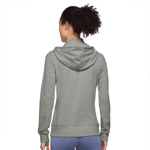 Womens Nike Full-zip Fleece Cover-up – Grey Heather/Platinum Tint