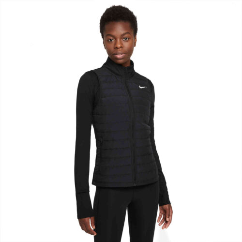 Womens Nike Therma-Fit Filled Vest – Black/Reflective Silv
