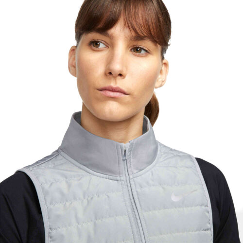 Womens Nike Therma-Fit Filled Vest – Particle Grey/Reflective Silv