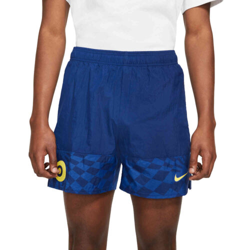 Nike Chelsea Woven Shorts – Blue Void/Blue Void/Opti Yellow