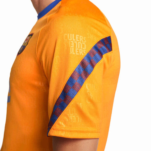 Nike Barcelona Pre-match Top – Vivid Orange/Game Royal/Black