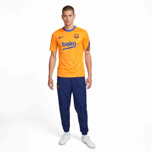 Nike Barcelona Pre-match Top – Vivid Orange/Game Royal/Black