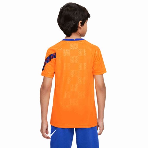 Kids Nike Barcelona Pre-match Top – Vivid Orange/Black