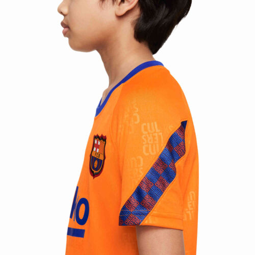 Kids Nike Barcelona Pre-match Top – Vivid Orange/Black