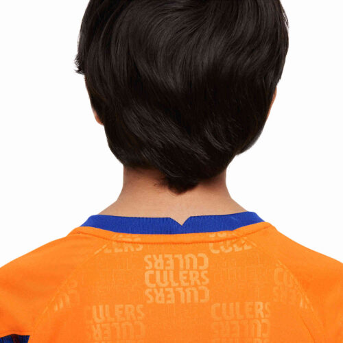 Kids Nike Barcelona Pre-match Top – Vivid Orange/Black