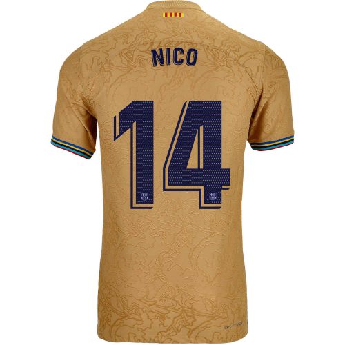 2022/23 Nike Nico Gonzalez Barcelona Away Match Jersey