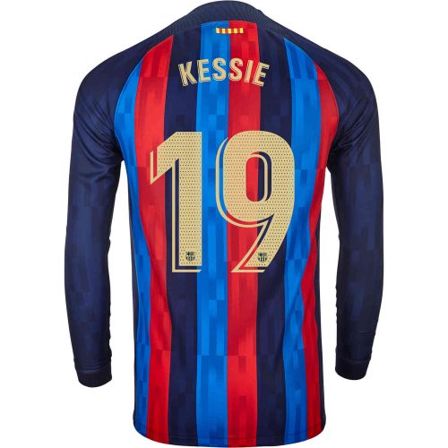2022/23 Nike Franck Kessie Barcelona L/S Home Jersey