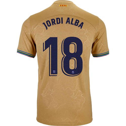2022/23 Nike Jordi Alba Barcelona Away Jersey