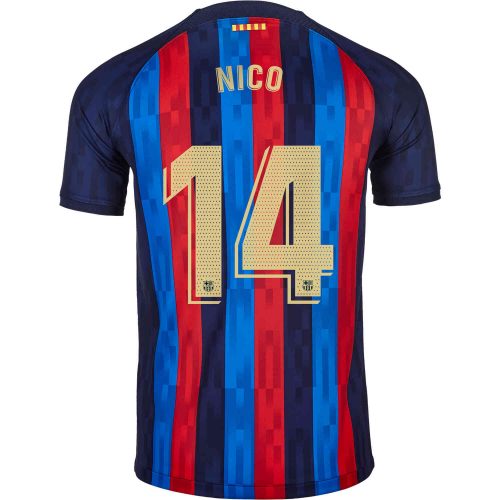 2022/23 Kids Nike Nico Gonzalez Barcelona Home Jersey