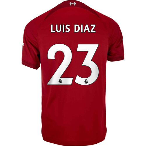 2022/23 Kids Nike Luis Diaz Liverpool Home Jersey