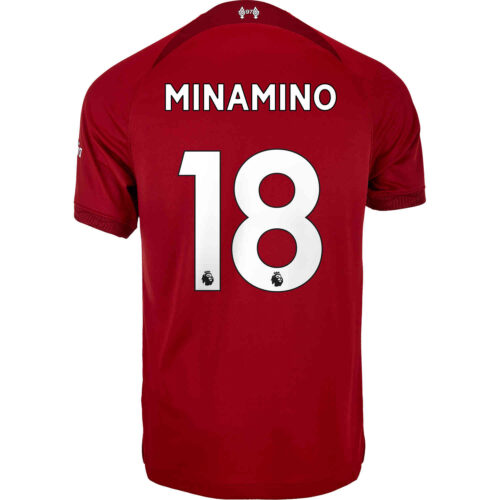 2022/23 Kids Nike Takumi Minamino Liverpool Home Jersey