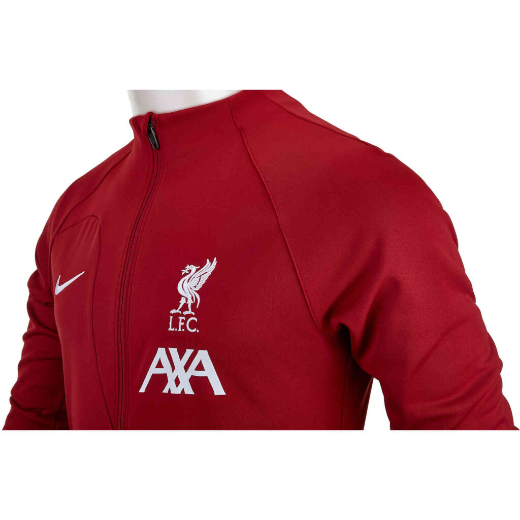 Nike Liverpool Anthem Jacket - Tough Red/White - SoccerPro