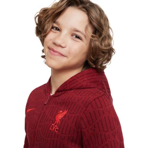 Kids Nike Liverpool Full-zip Hoodie – Tough Red/Team Red/Siren Red