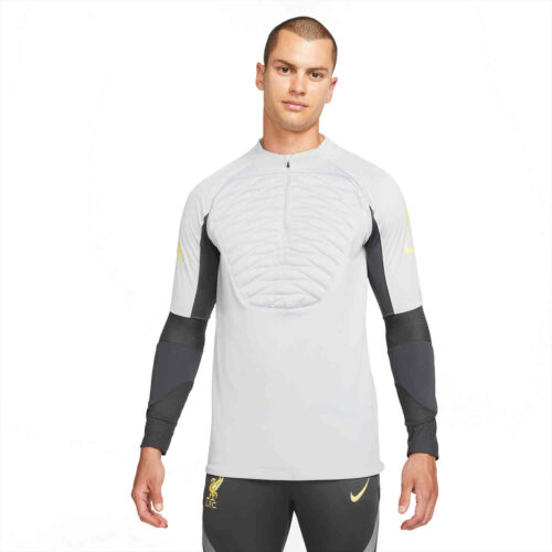 Nike Liverpool Winter Warrior Drill Top – Wolf Grey/Anthracite/Chrome Yellow