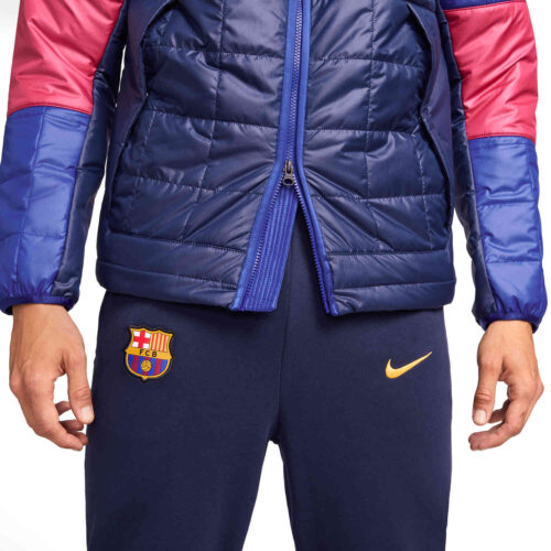 Nike Barcelona Fleece Lined Fill Jacket – Obsidian/Deep Royal Blue/Varsity Maize
