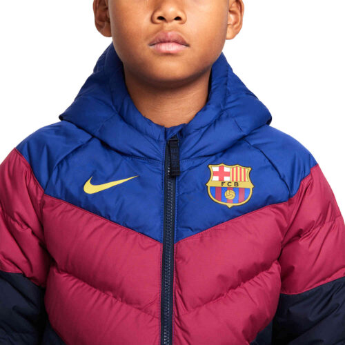 Kids Nike Barcelona Fill Jacket – Deep Royal Blue/Noble Red/Varsity Maize