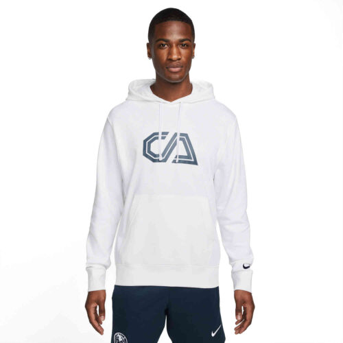 Nike Club America Fleece Hoodie – White/Armory Navy