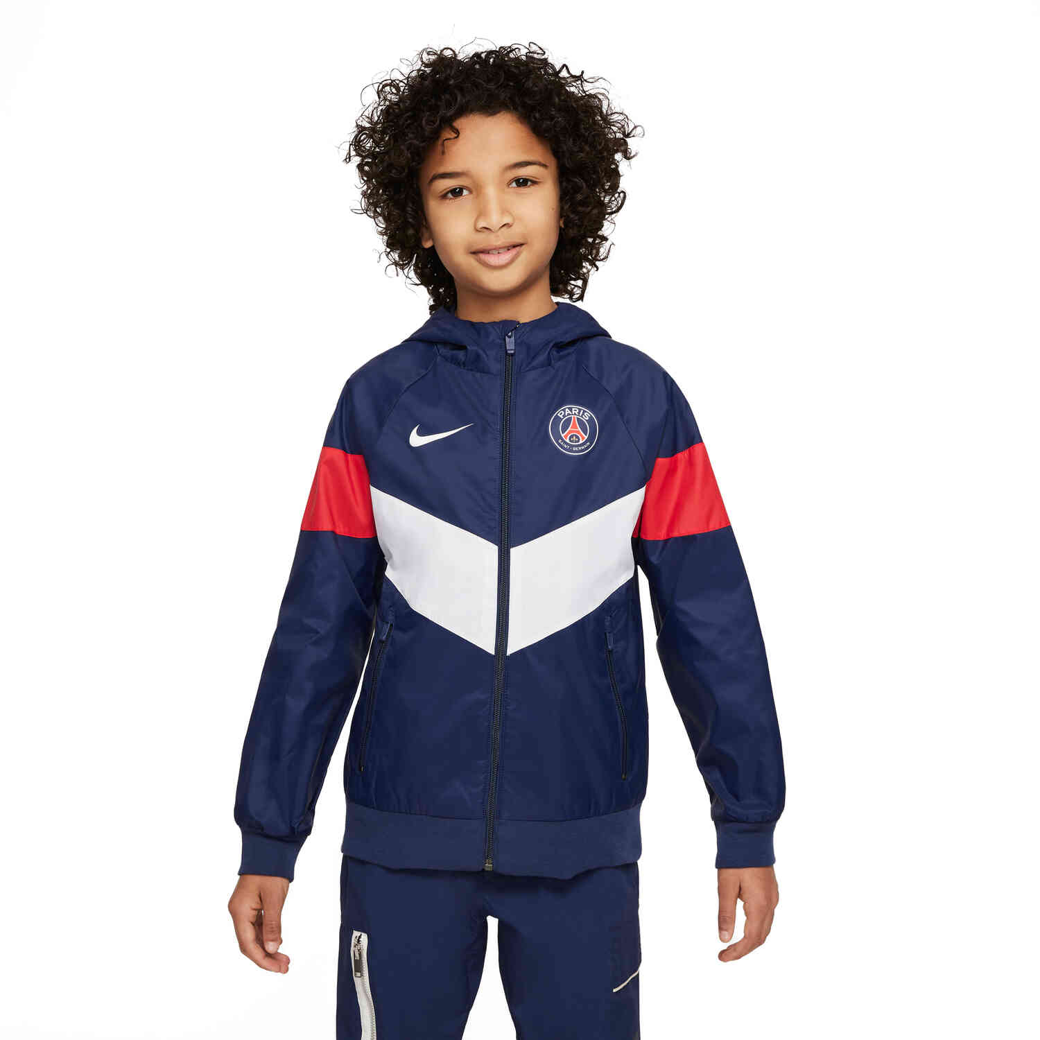 Kids Nike PSG Anthem Jacket - Midnight Navy/White/University Red/White -  SoccerPro | Jacken