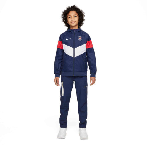 Kids Nike PSG Anthem Jacket – Midnight Navy/White/University Red/White
