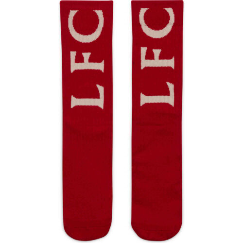 Nike Liverpool Crew Socks – Gym Red/Fossil