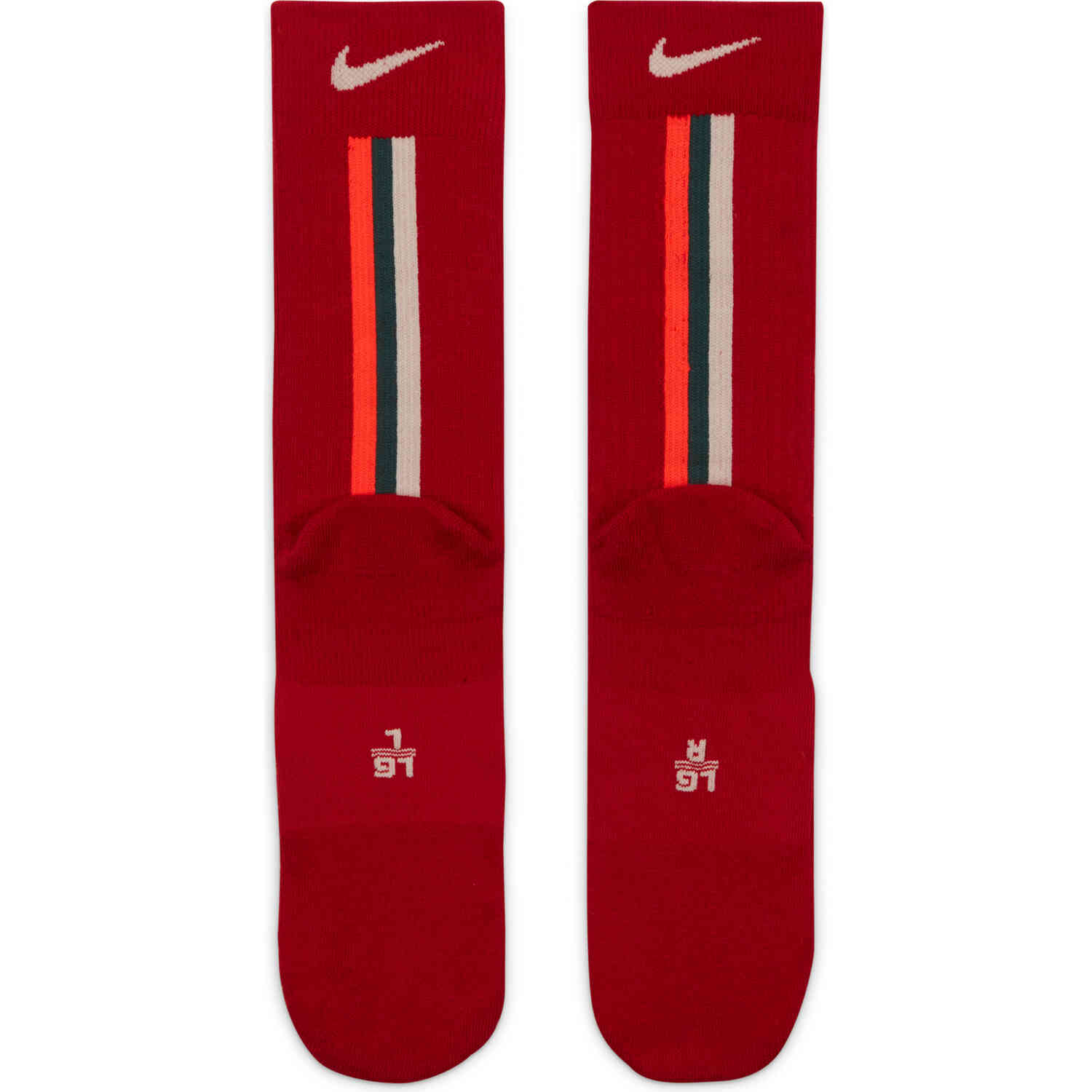 Nike Liverpool Crew Socks - Gym Red/Fossil - SoccerPro