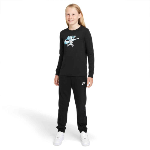 Kids Nike Swoosh-yeti L/S Tee – Black