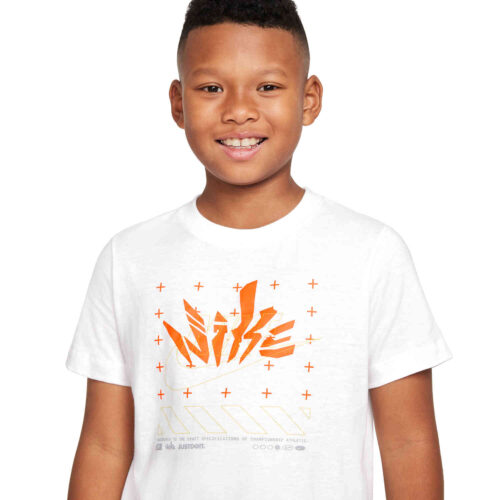 Kids Nike Futura Tee – White