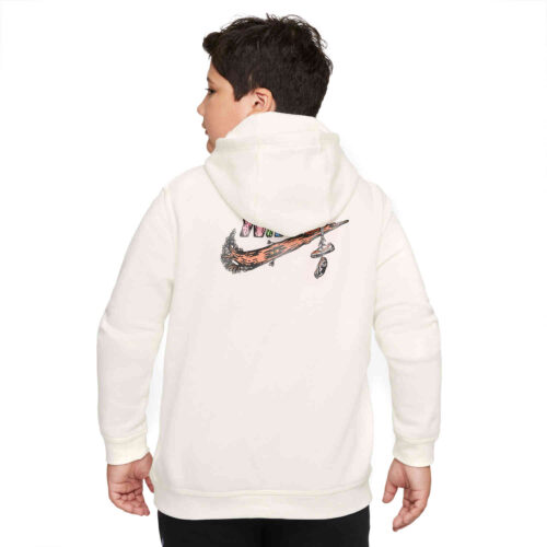 Kids Nike Graphic Fleece Hoodie – Sail