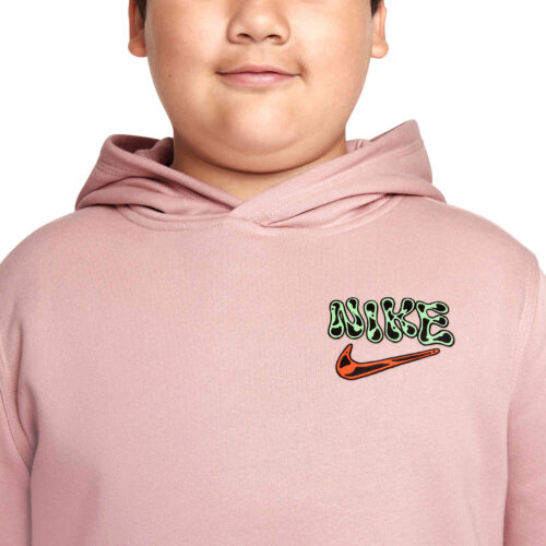 Kids Nike Graphic Fleece Hoodie – Pink Oxford