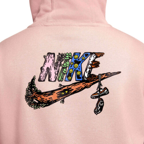 Kids Nike Graphic Fleece Hoodie – Pink Oxford