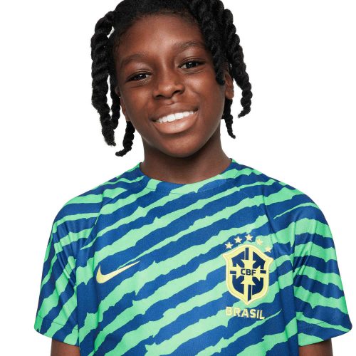 Kids Nike Brazil Pre-match Top – 2022