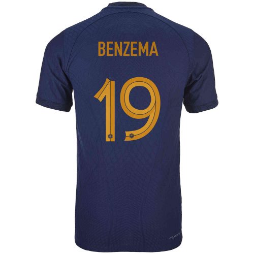 2022 Nike Karim Benzema France Home Match Jersey