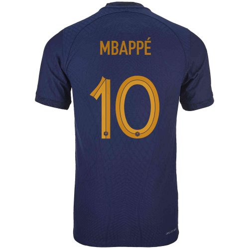 2022 Nike Kylian Mbappe France Home Match Jersey