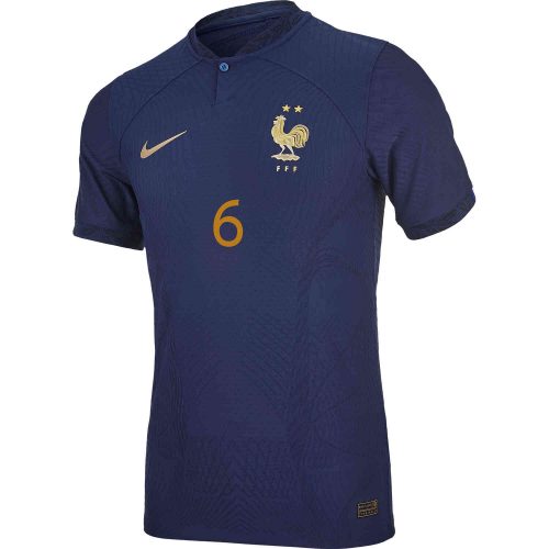 2022 Nike Paul Pogba France Home Match Jersey