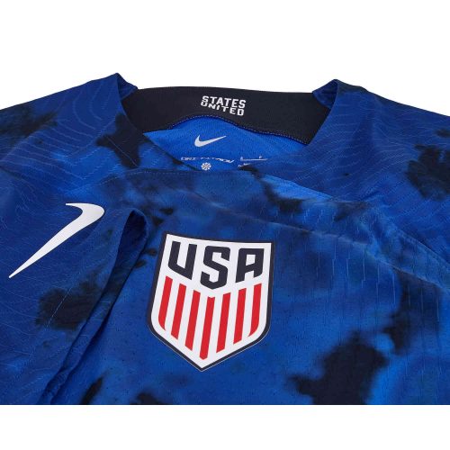 2022 Nike Christian Pulisic USA Away Match Jersey