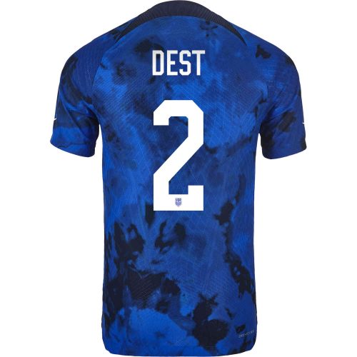 2022 Nike Segino Dest USA Away Stadium Jersey