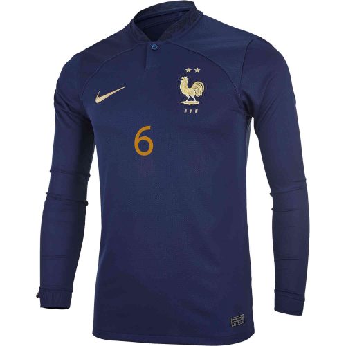 2022 Nike Paul Pogba France L/S Home Jersey