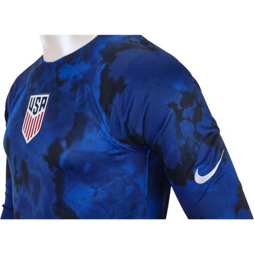 2022 Nike Brenden Aaronson USA L/S Away Jersey