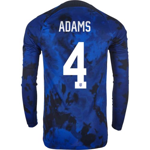 2022 Nike Tyler Adams USA L/S Away Jersey