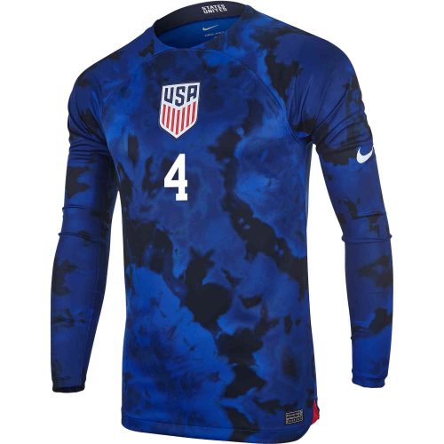 Nike Tyler Adams USA L/S Away Jersey – 2022