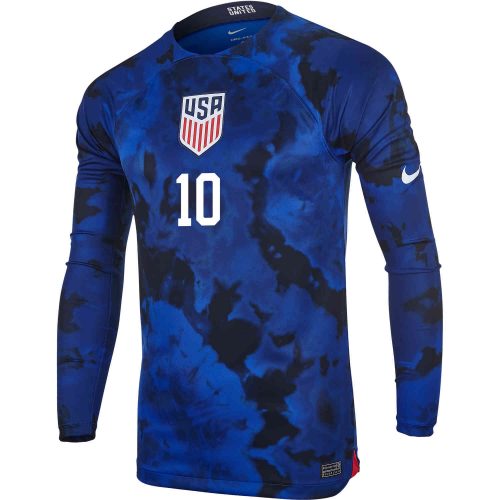 2022 Nike Christian Pulisic USA L/S Away Jersey
