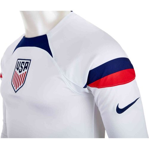 2022 Nike Brenden Aaronson USA L/S Home Jersey