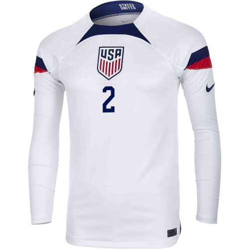 2022 Nike Sergino Dest USA L/S Home Jersey