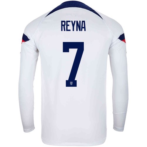 2022 Nike Giovanni Reyna USA L/S Home Jersey