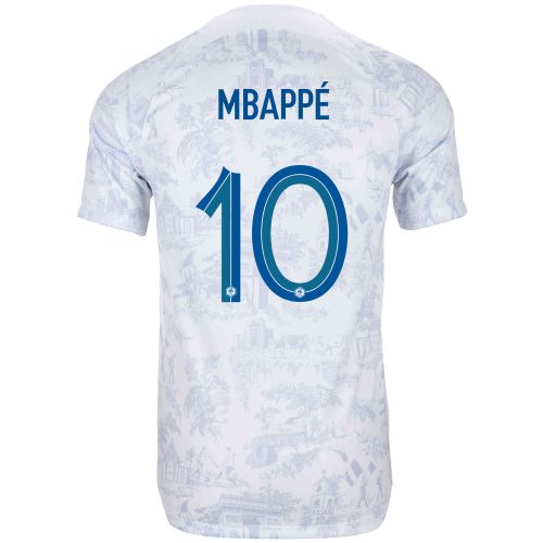 2022 Nike Kylian Mbappe France Away Jersey
