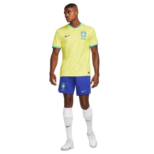 Nike Brazil Home Shorts – Paramount Blue/Green Spark