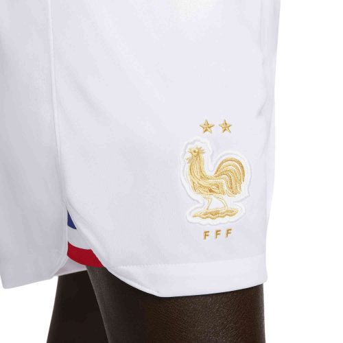 Nike France Home Shorts – White/Metallic Gold