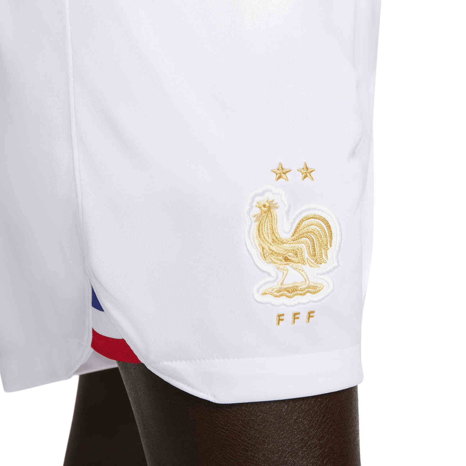 Nike France Home Shorts - White/Metallic Gold - SoccerPro