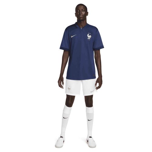 Nike France Home Shorts – White/Metallic Gold