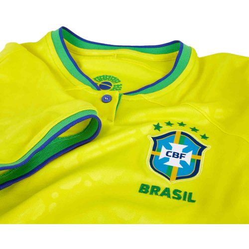 2022 Womens Nike Vinicius Jr. Brazil Home Jersey